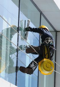 Window Cleaning Three Story Office Building In Las Vegas